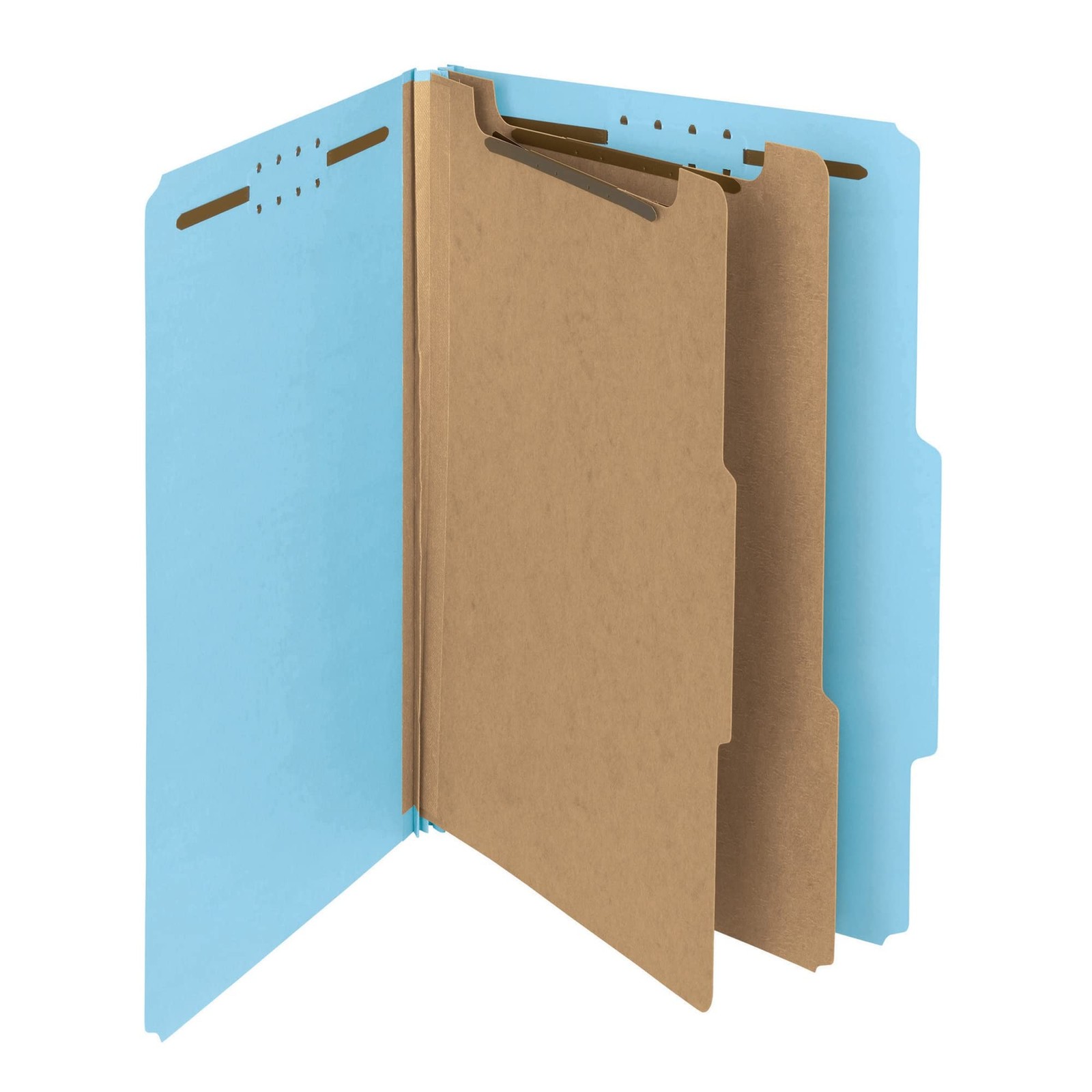 Smead 100% Recycled Pressboard Classification File Folder, 2 Dividers, 2″ Exp…