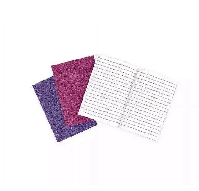 Oh My Glitter! Notebooks: Amethyst & Rhodolite – Set of 3 (4 X 5.75) (Paperback)