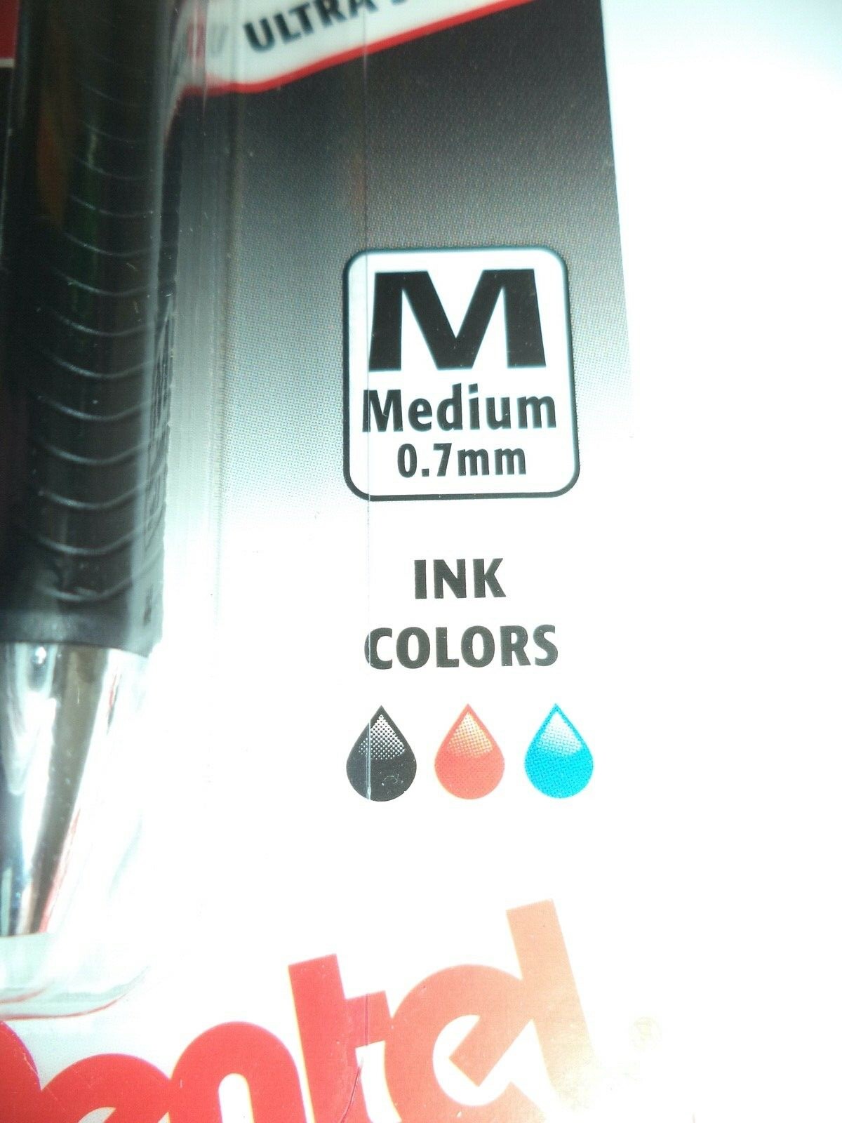 3 PENTEL DOCUMENT PRO FRAUD WATER PROOF ENERGEL BLUE PENS 0.7 mm LOOSE / HANGER