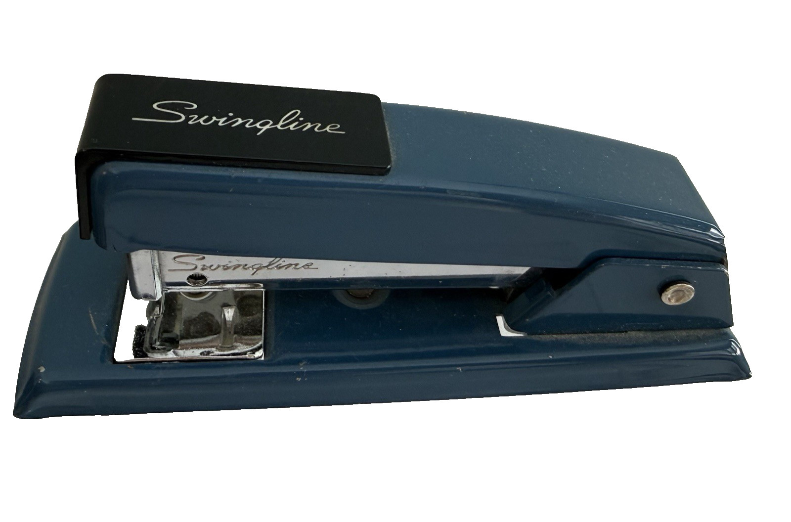 Blue Swingline Stapler Two Tone Blue and Black 5” inches Vintage Office 711