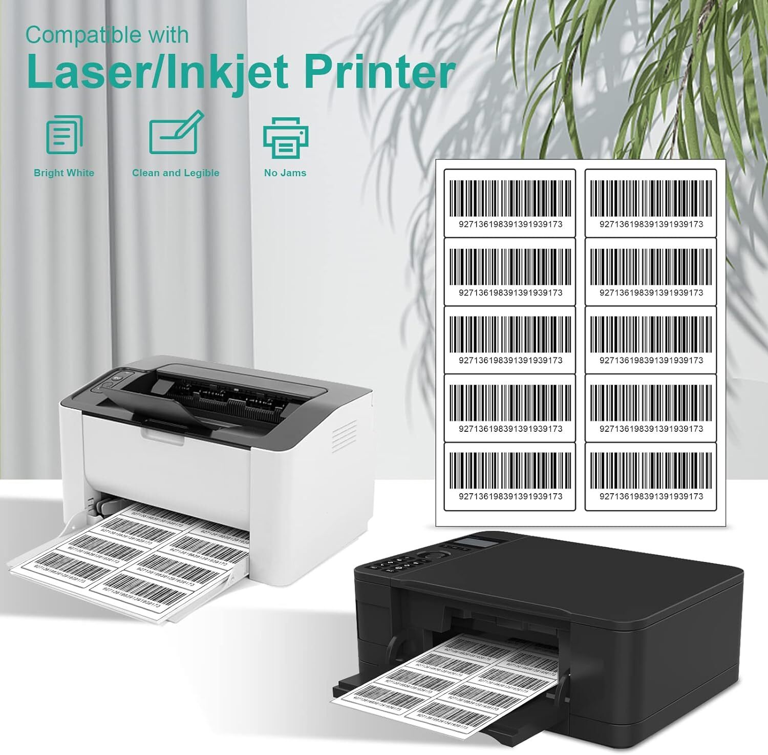 4×2 Blank Address Shipping Labels Mailing Sticker 10 UP for Laser Inkjet Printer