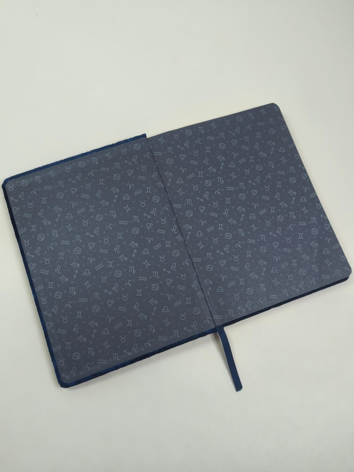 Sagittarius Constellation A5 Journal Navy Blue Velvet Gold Gilded Lined Notebook