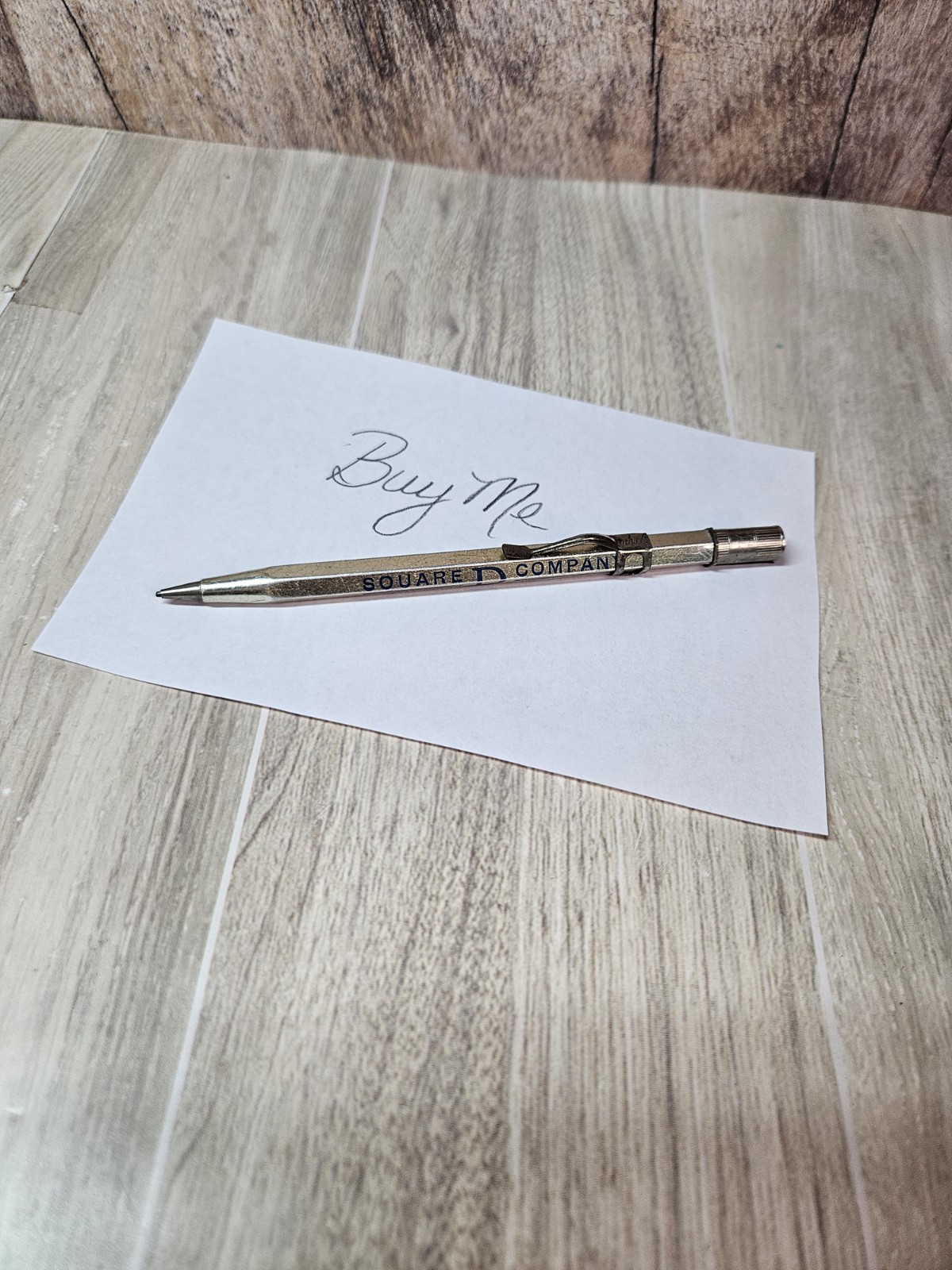 Vintage Scripto Mechanical Pencil Square D Company Electrical Equipment USA