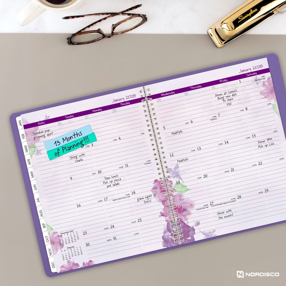 2026 At-A-Glance 938P-905 Beautiful Day Weekly Monthly Planner, 8-1/2 x 11″