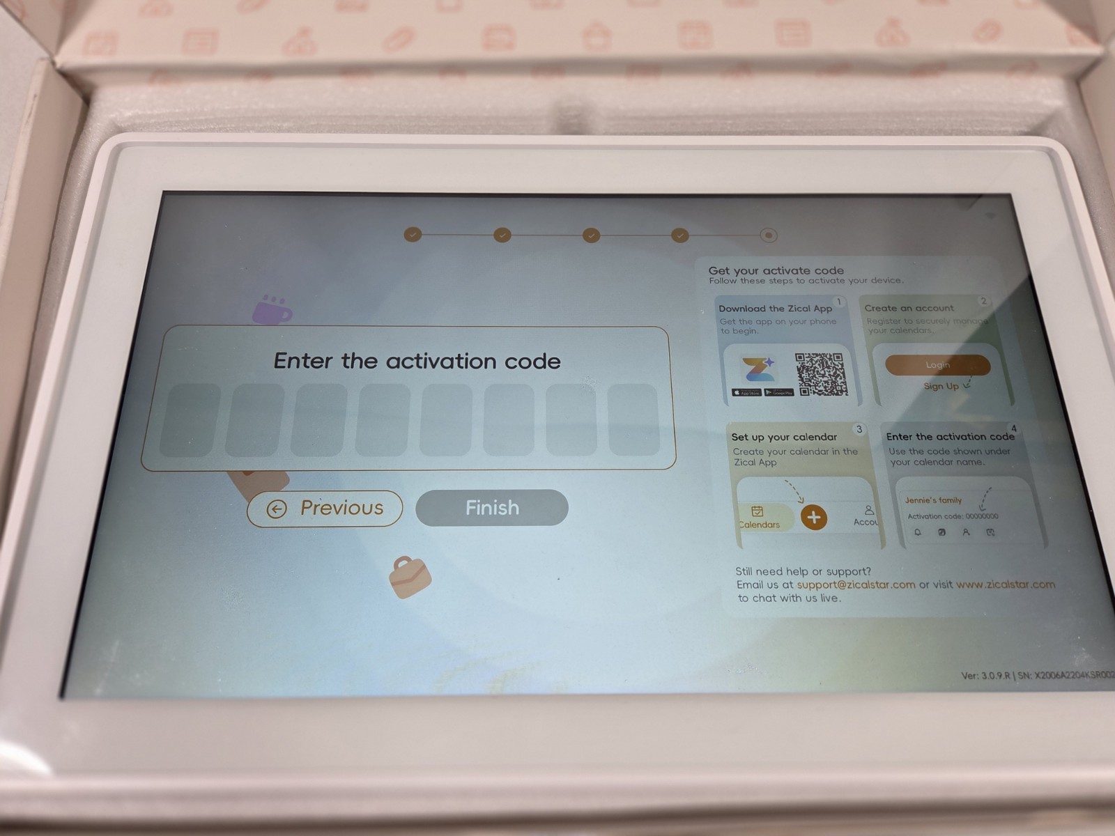 Digital Smart Wall Calendar w/App 15.6 inch Touch Screen FREE SHIP
