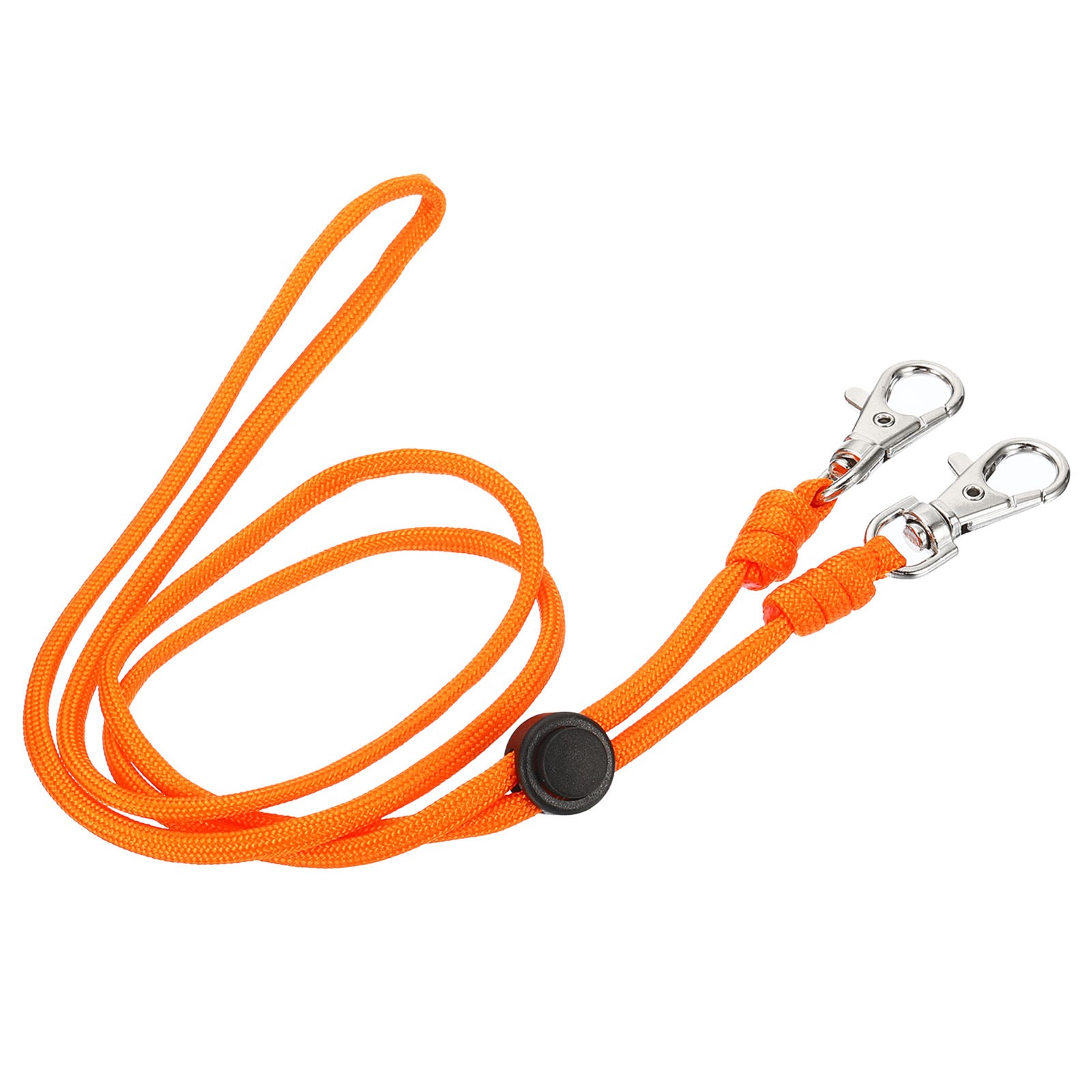 Neck Lanyard with 2 Swivel Hooks Lanyards Adjustable Keychains Orange