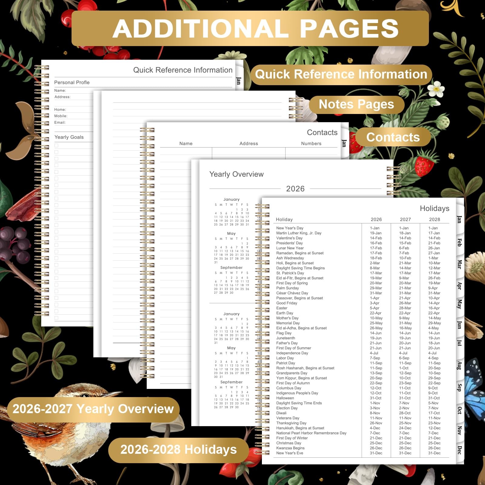 2026 Planner – Planner 2026, 9 x 11, Jan 2026 – Dec 2026, 2026 Weekly Monthly…