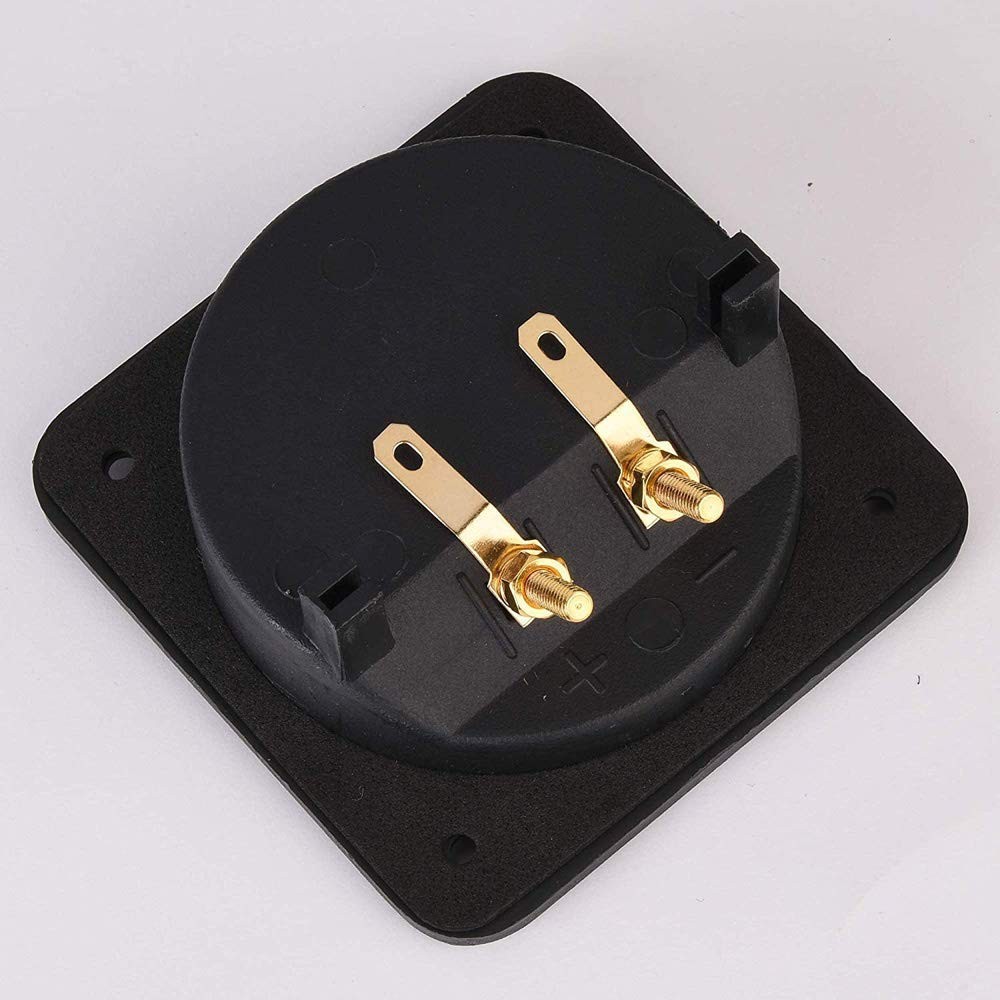 3.1 Square Double Binding Gold Plate Push Spring Loaded Jacks Connector Speaker
