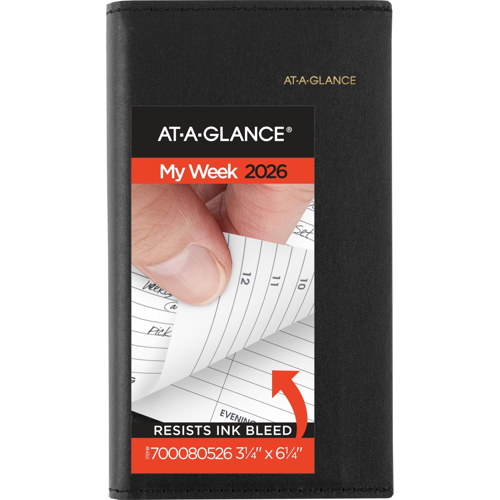 AT-A-GLANCE 2026 Appointment Book Planner, Weekly, Refillable, 3-1/4″ x 6-1/4…