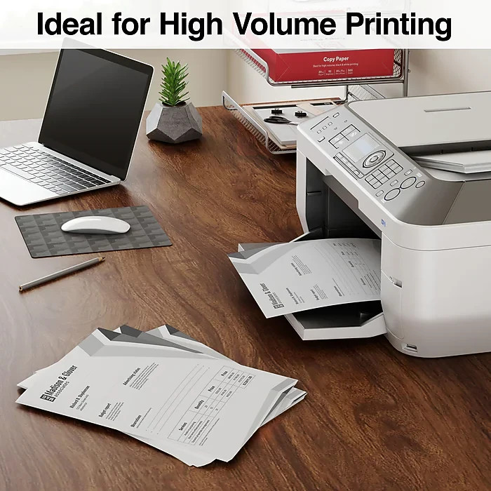 TRU RED 8.5″ x 11″ Copy Paper, 20 lbs., 92 Brightness, 500 Sheets/Ream, 8 Reams/