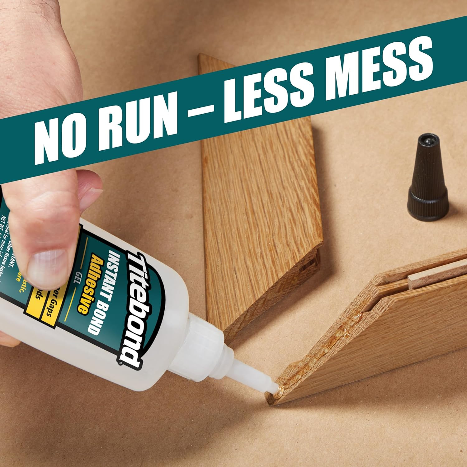 Instant Bond Gel Adhesive, 20-Second Bond, Home Repair, Woodworking, Crafts, Mit