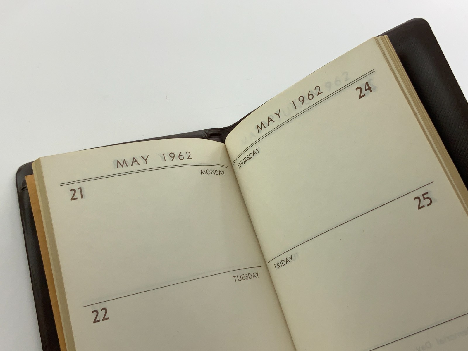 1962 EBB Pocket Pal Planner Book Vintage Leather Mutual Life of Canada JJ747