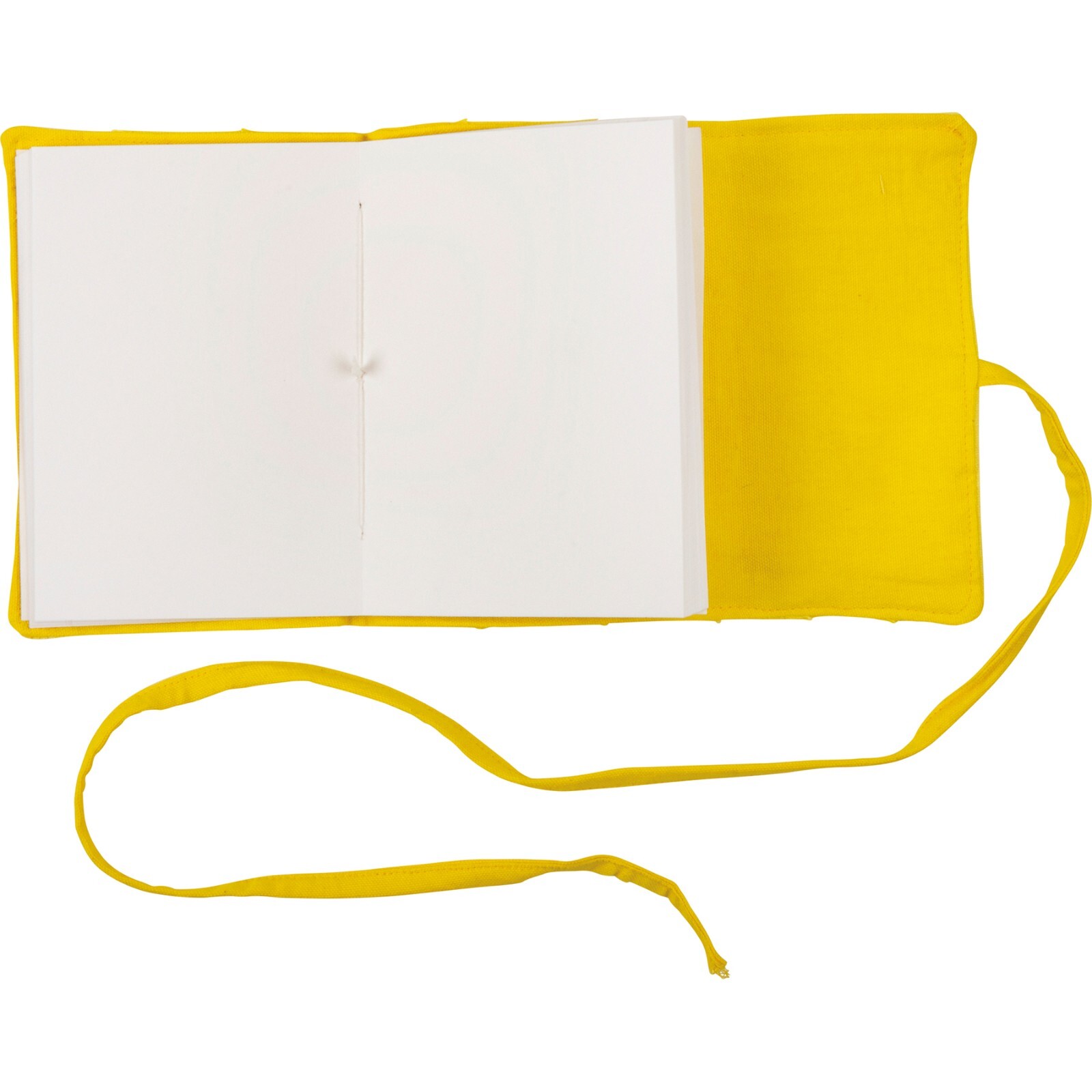 Canvas Journal Notebook – Yellow Ombre Stripe 48 Unlined Pages NEW