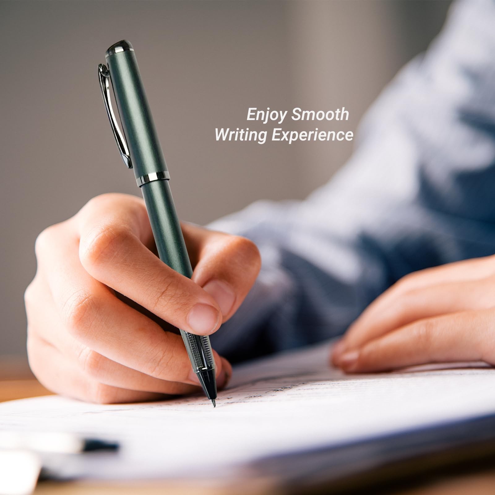Luxury Rollerball Pen, Black Ink, Fine Point, Unisex, Professional Writing Pe…
