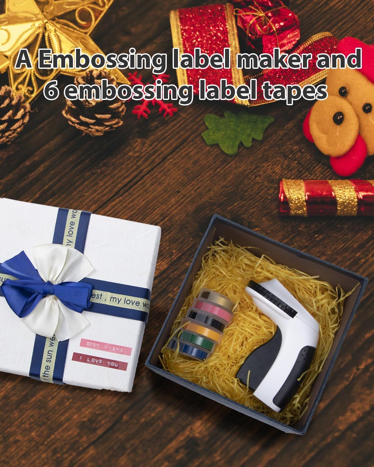 Dymo Omega Label Maker Embossing with 6PK Label Tapes 9mm Dymo Junior Embosser