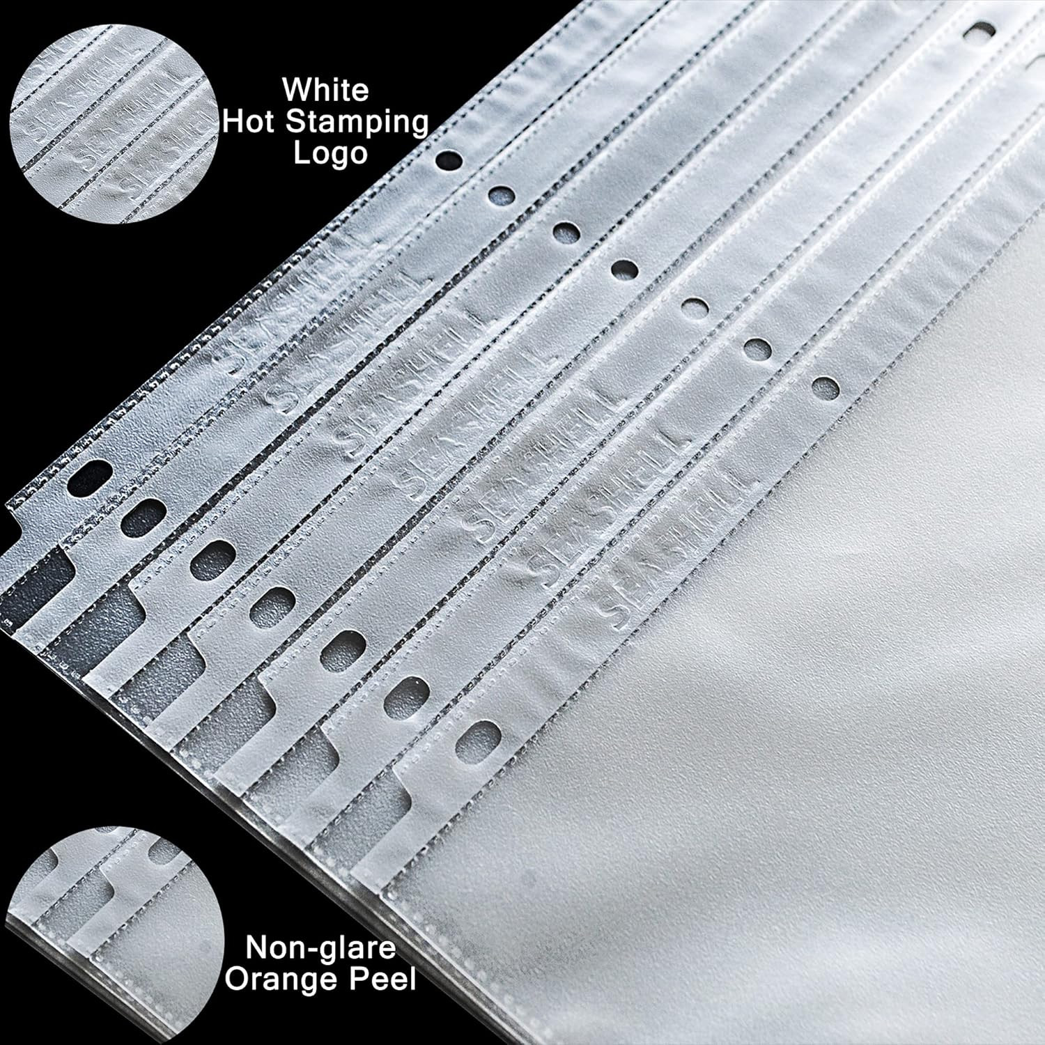 100 Economy Non-Glare Sheet Protectors, Plastic Page Protectors for 3 Ring Binde