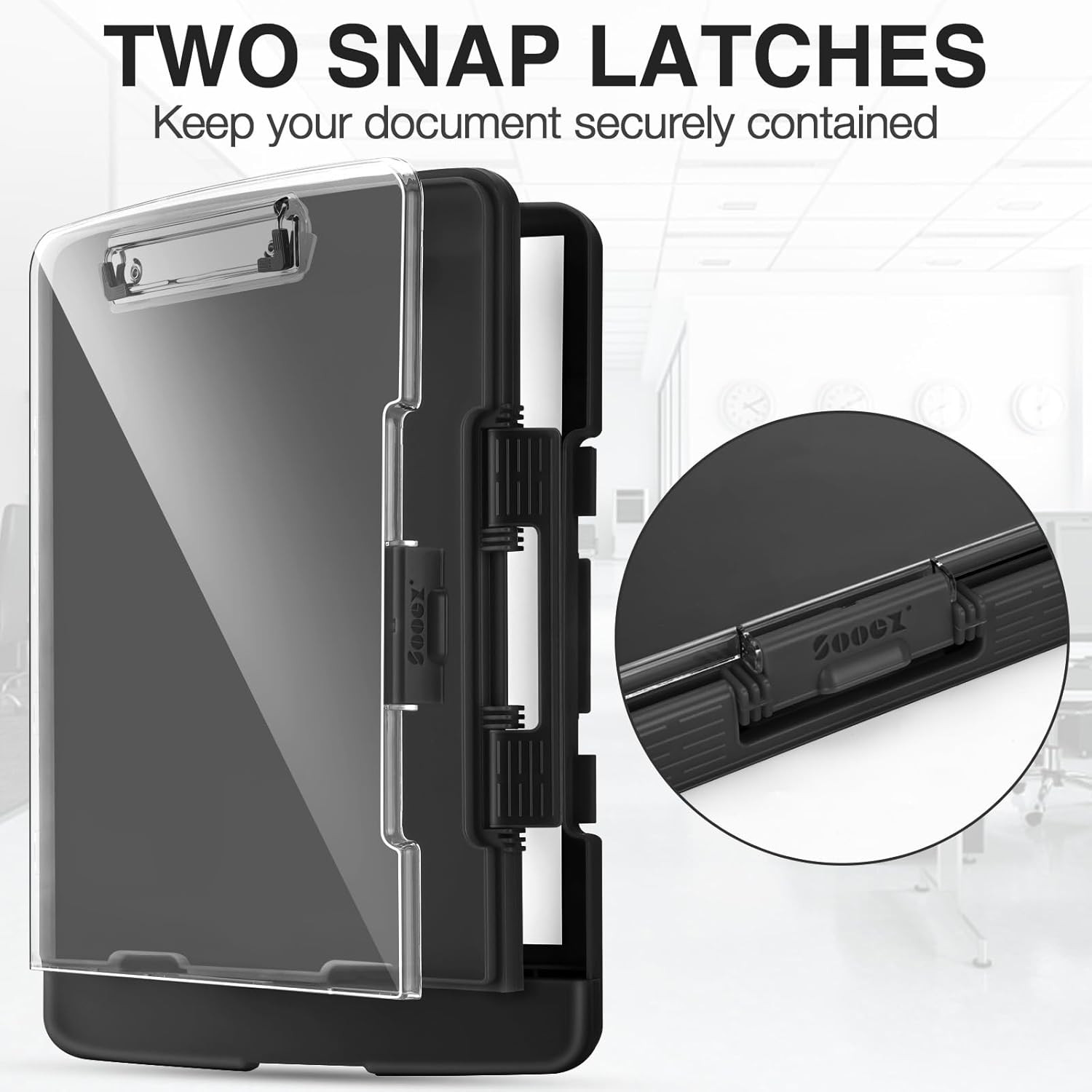 Original Clipboard with Storage & Pen Holder, Heavy Duty Clip Boards 8.5X11 with