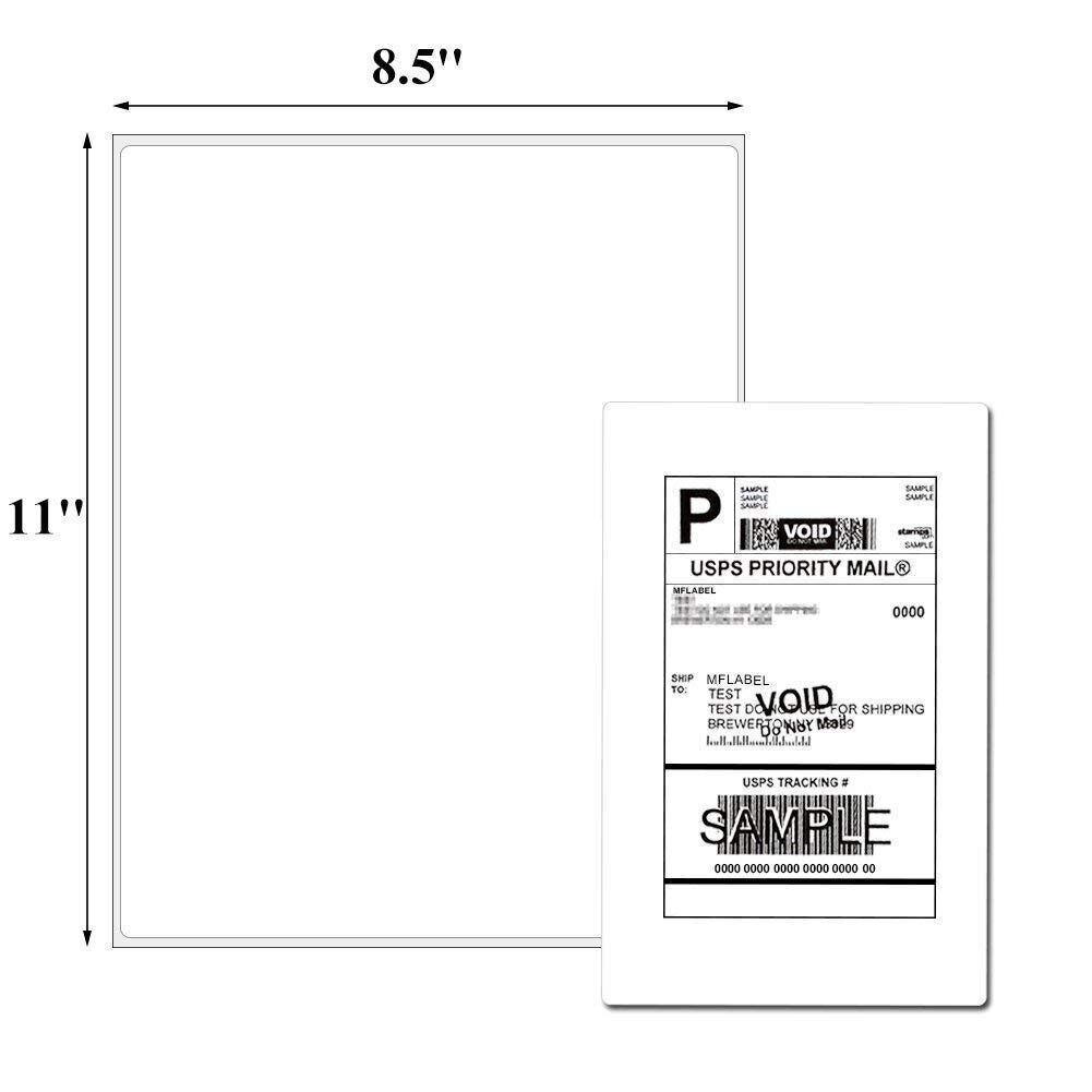 Address Shipping Labels 8.5×5.5 Self-Adhesive Blank for Laser & Inkjet Any Size