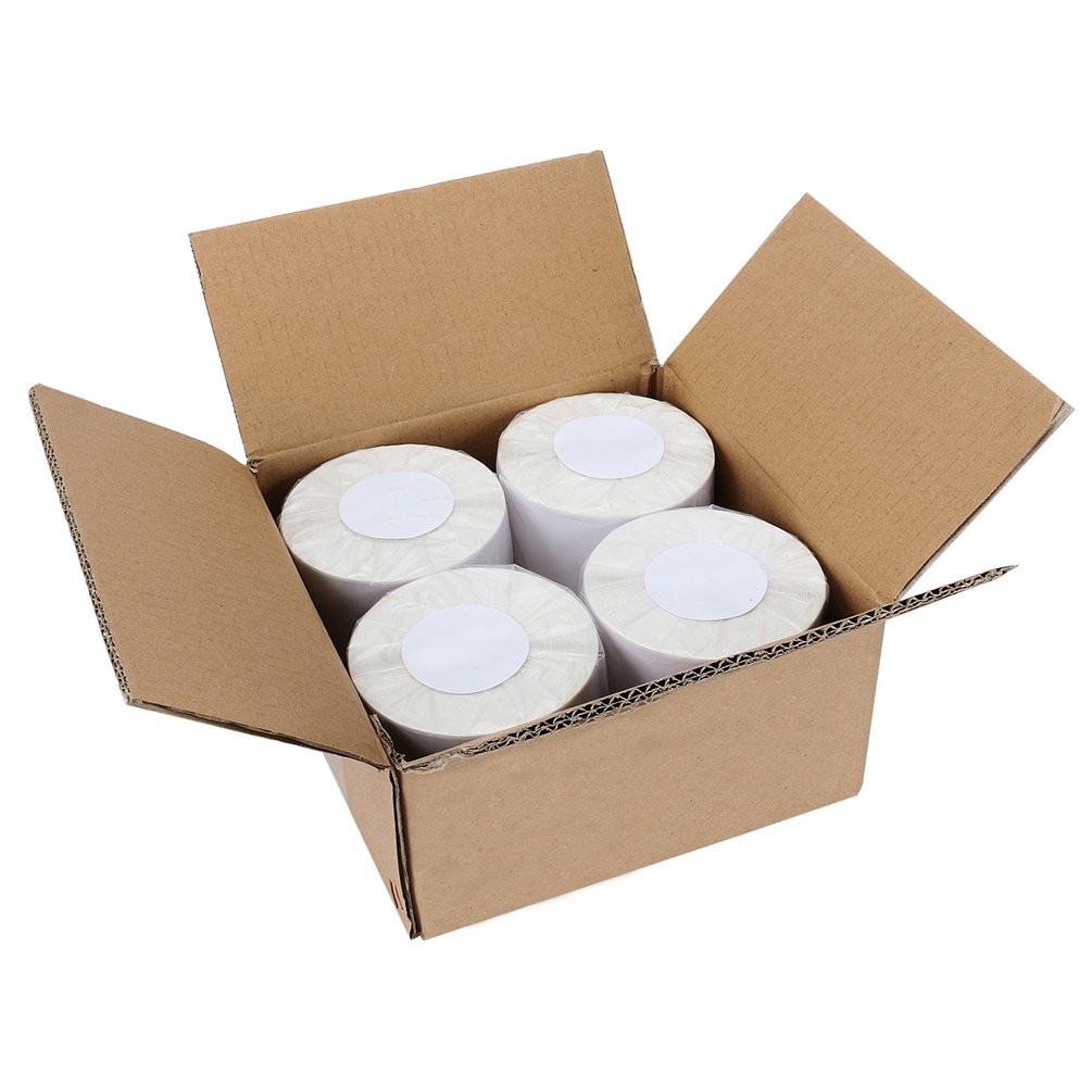 2-100 Rolls 450/Roll 4×6 Direct Thermal Shipping Postage Labels Zebra ZP450 USPS
