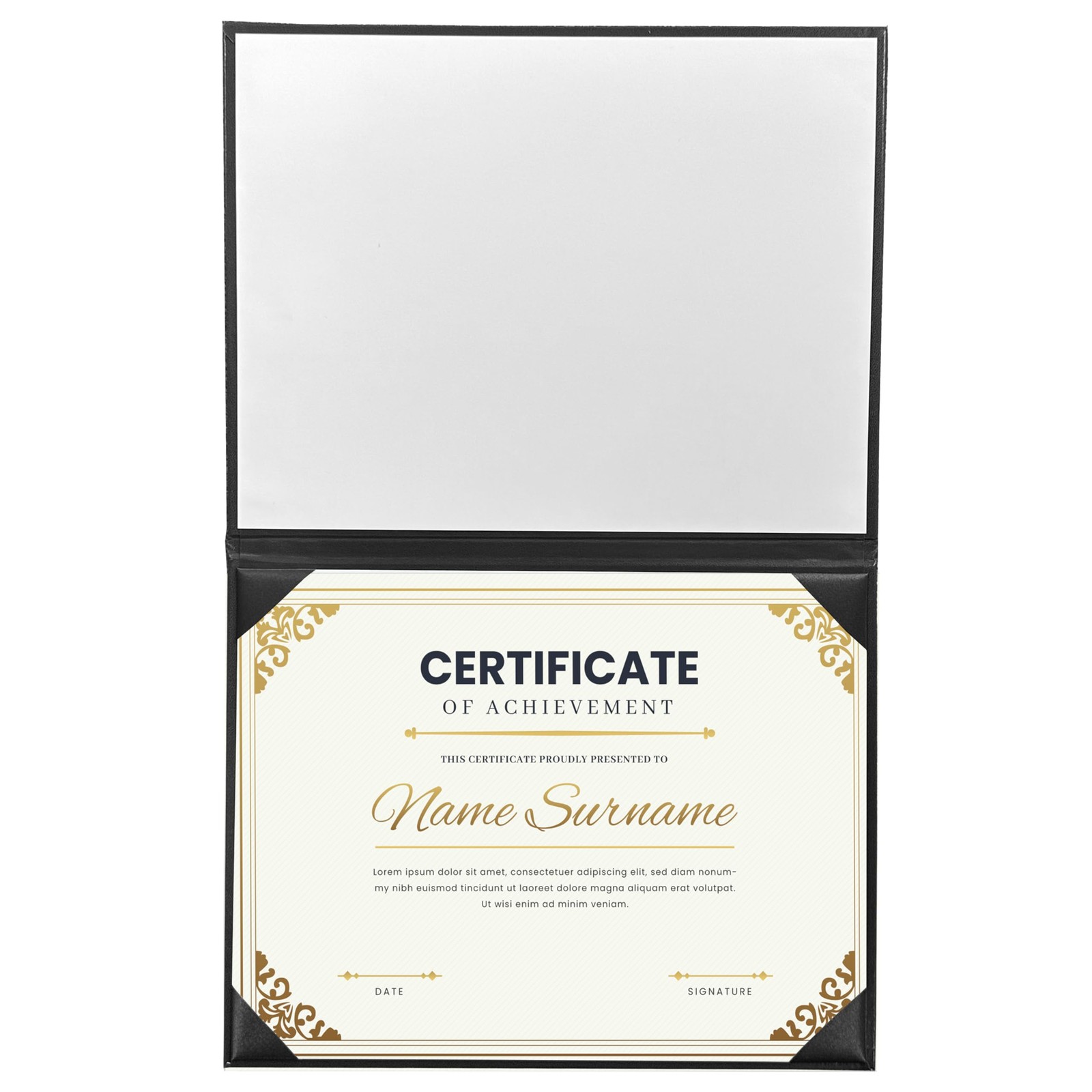 Imprinted Diploma Cover 8.5×11 Diploma Holder Graduation Certificate Cover Sm…