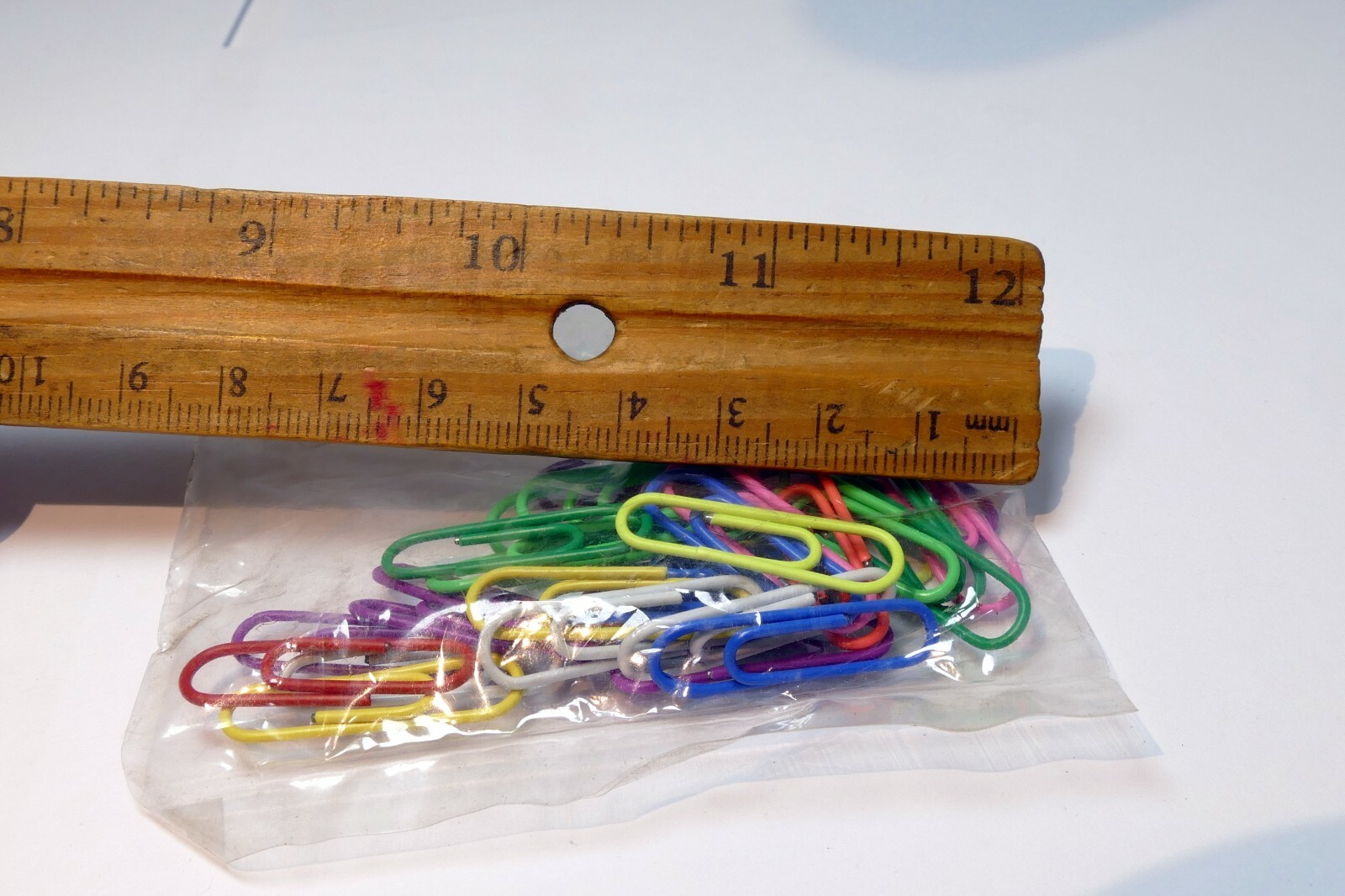Multi-Color Paper Clips set of 25 pieces vintage metal lot