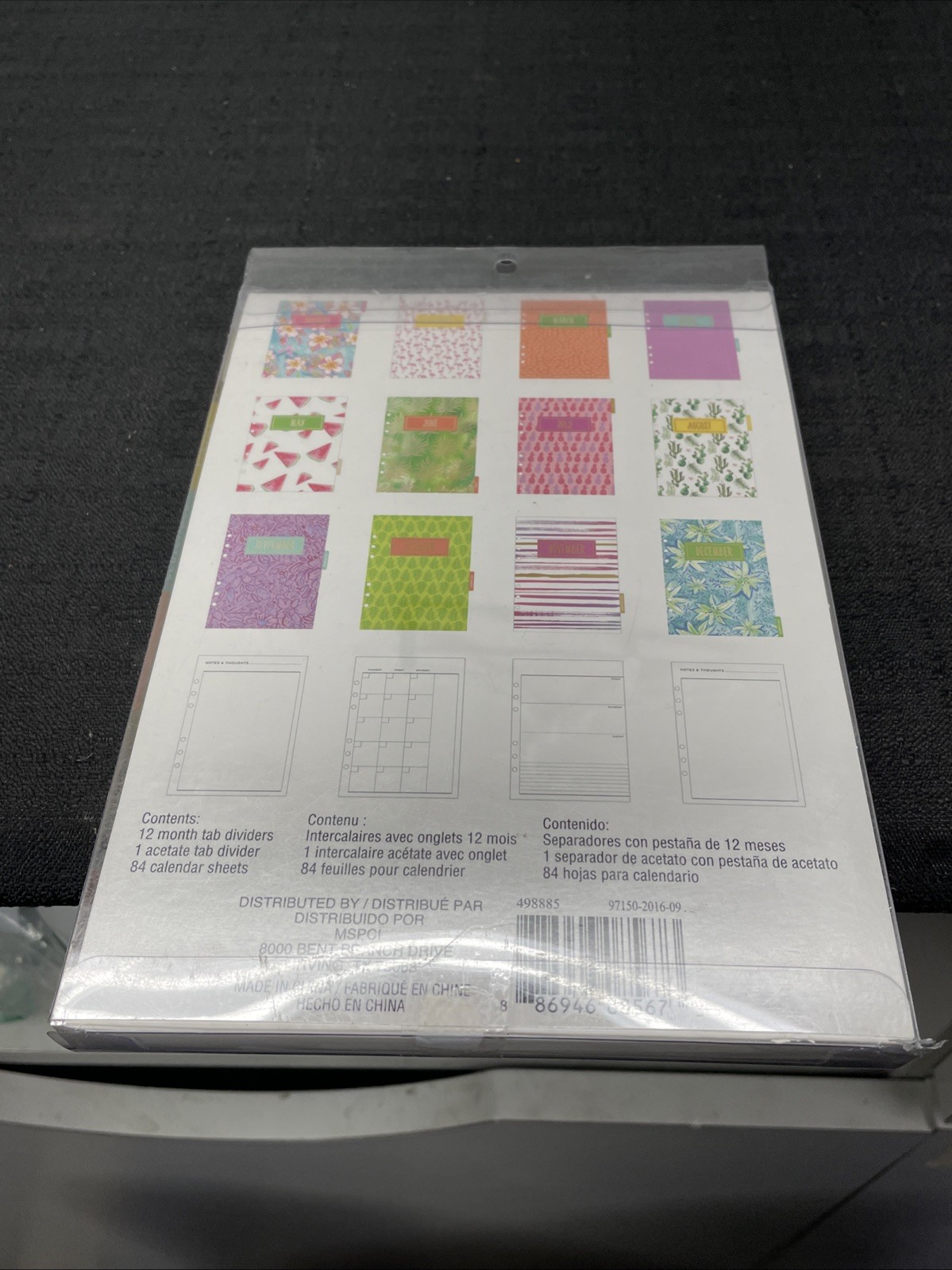 RECOLLECTIONS Creative Year 97-Piece 12 Month Calendar Pack 6″ X 8 1/2″ NEW