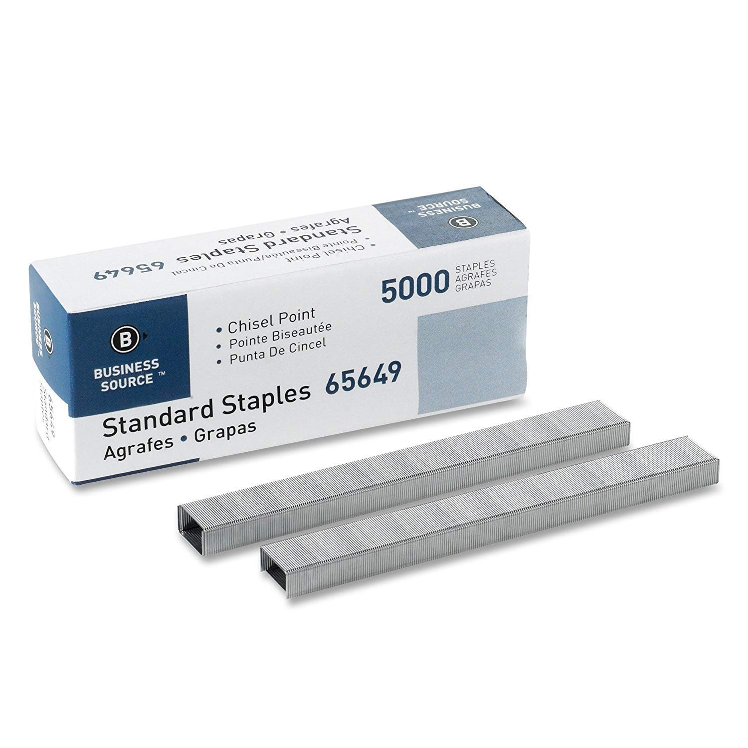 Chisel Point Standard Staples – 5000 Count Box – Heavy Duty Office Supply – 20 P