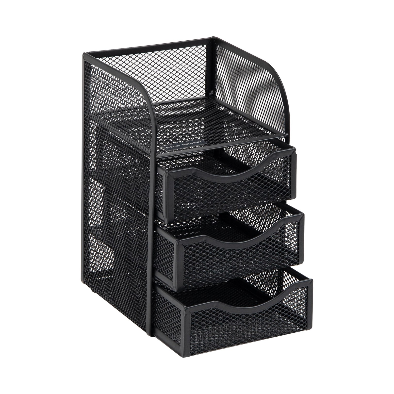 Desktop Accessory Storage, Binder Clip Basket, Workspace, Office, Metal Mesh,…