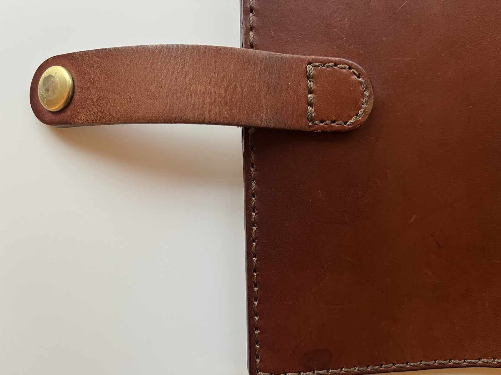HERZ Full Grain Leather Organizer Handmade In Japan Filofax Personal Size/Bible