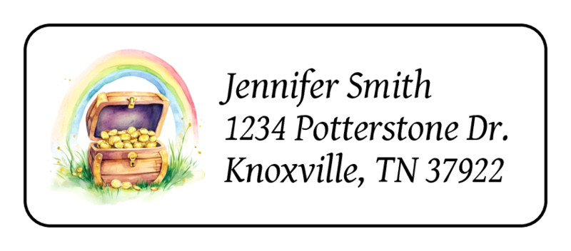 30 St. Patricks Day personalized return address labels stickers tags