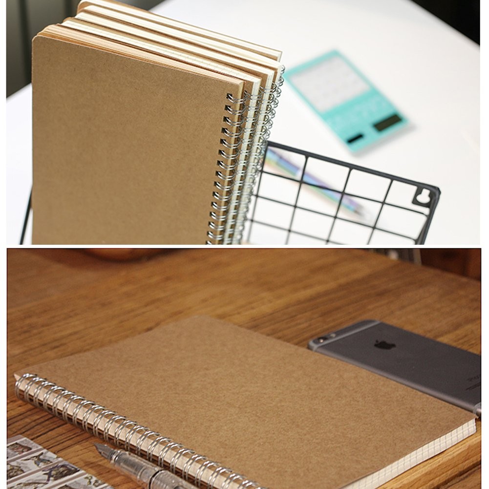 Soft Cover Spiral Notebook Journal, Coofficer Blank Sketch Book Pad, Wireboun…