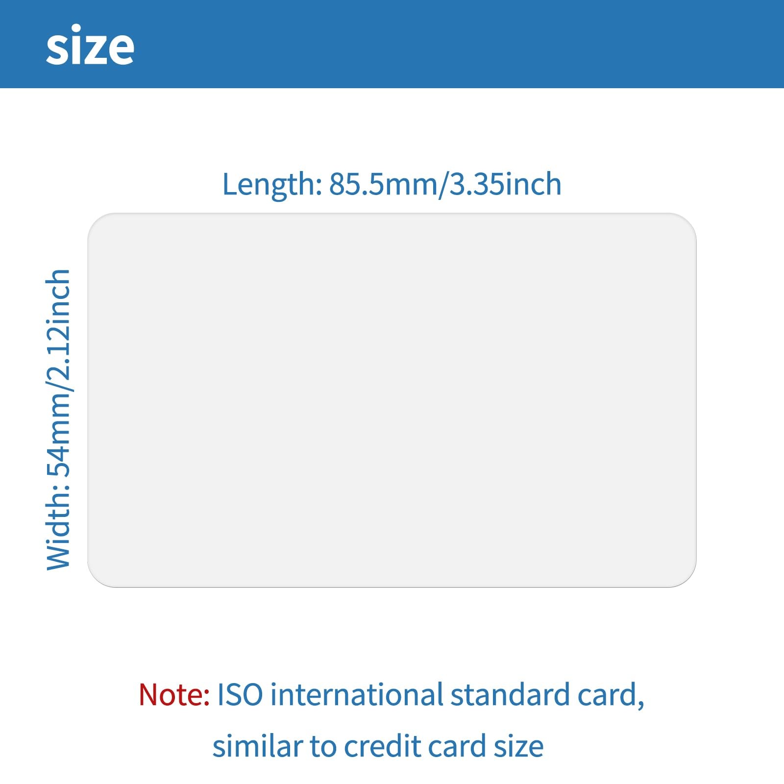 500 Pack – Premium Blank PVC Cards for ID Badge Printers – Premium Quality Wh…