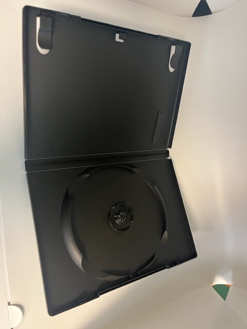 25 PCS 14MM STANDARD SINGLE DVD CASES, NO LOGO, BLACK,MACHINE GRADE PSD12-RP-2