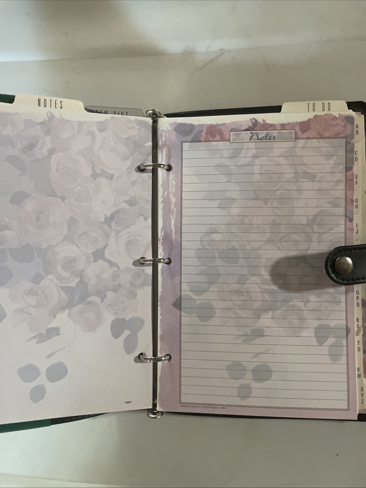Day Runner Faux Leather Planner Binder Personal Organizer 9.25”x7”