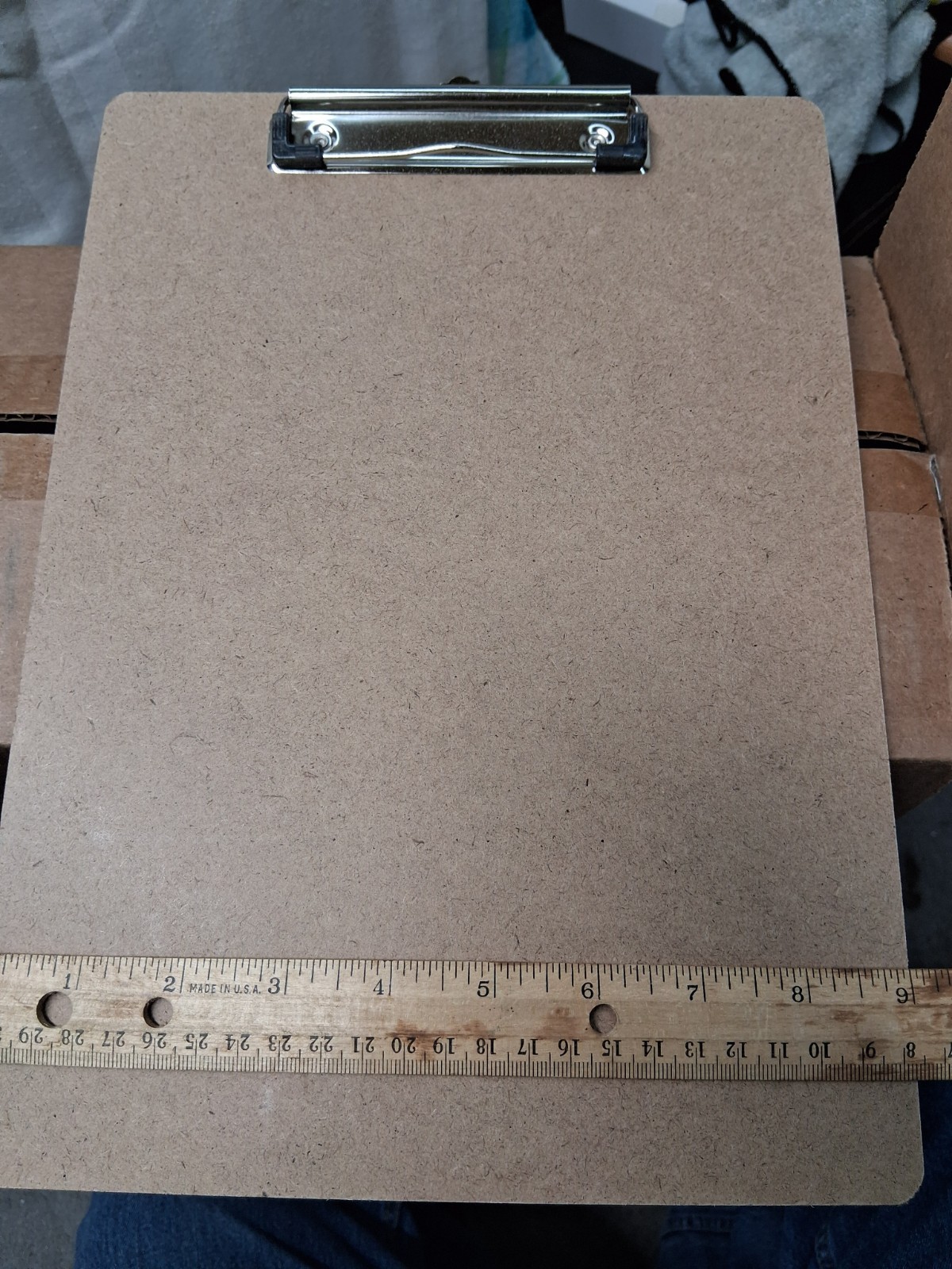 Recycled Wood Clipboards, Low Profile Clip, 24 Pack Clipboards (9 x 12.5 Inches)