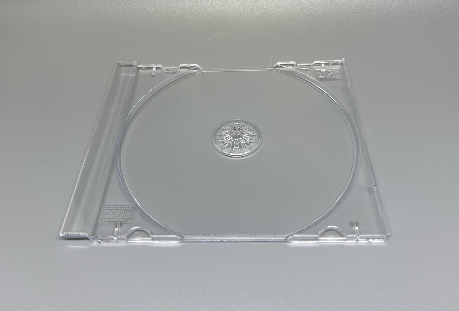 10 PCS NEW STANDARD CD CLEAR TRAY WITH CDA, REINFORCED HUB, KC02PK-R-HUB-CDA