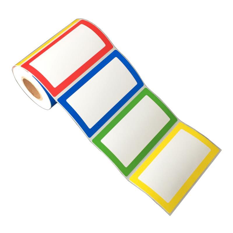 250 – Colorful Name Tag Self-Adhesive Labels Stickers School Office Camps Party