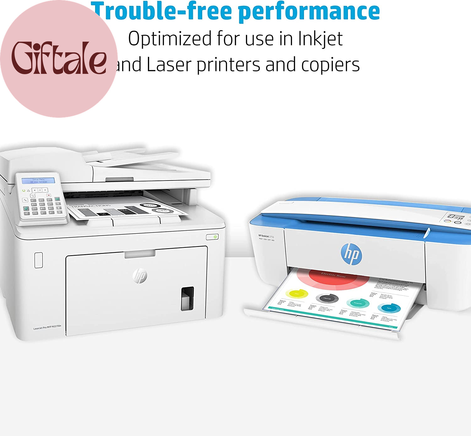 HP Printer Paper | 8.5 X 11 Paper | Copy &Print 20 Lb | 1 Ream Case – 500 Sheets