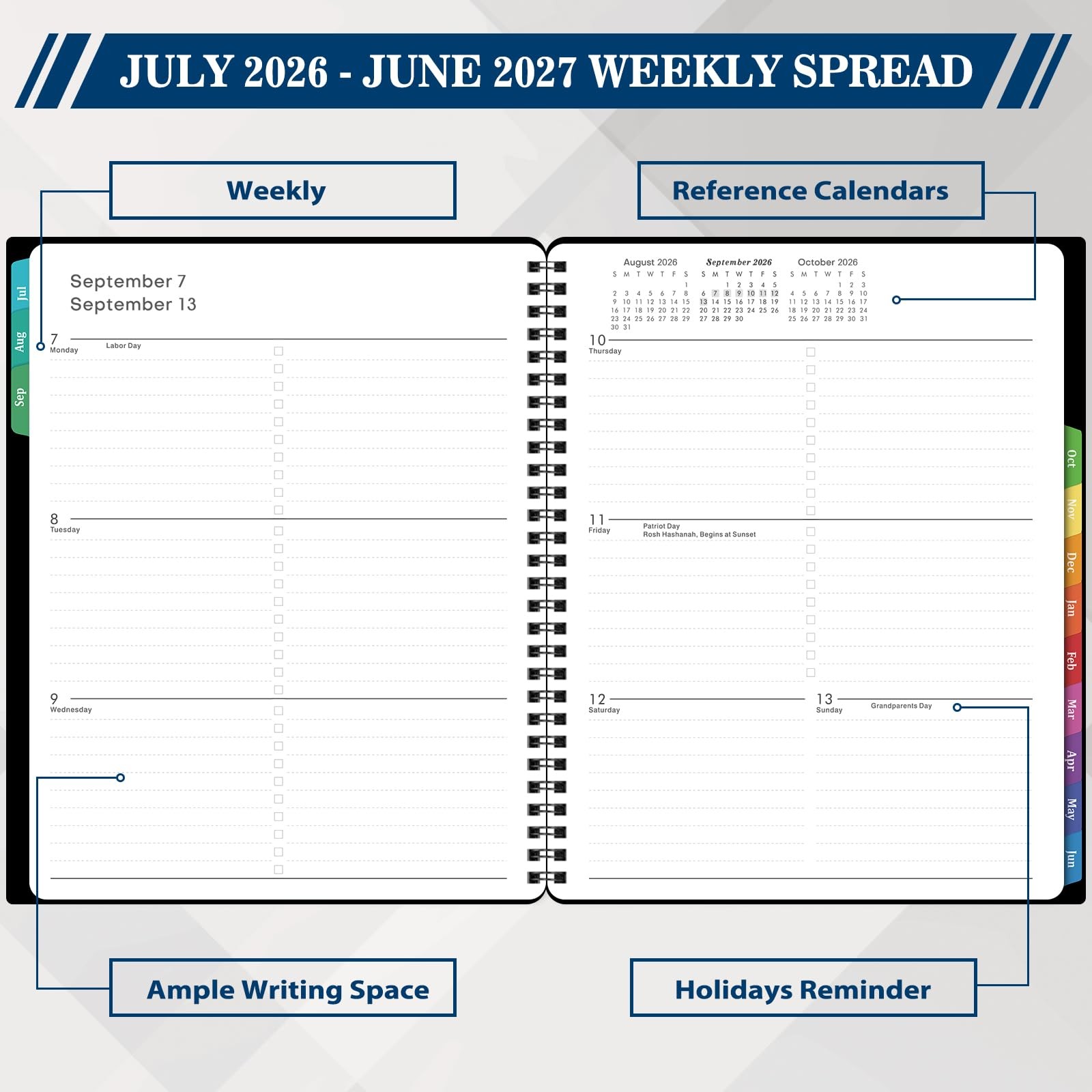 Planner 20262027 Academic Planner 20262027 Weekly and Monthly from Jul. 20