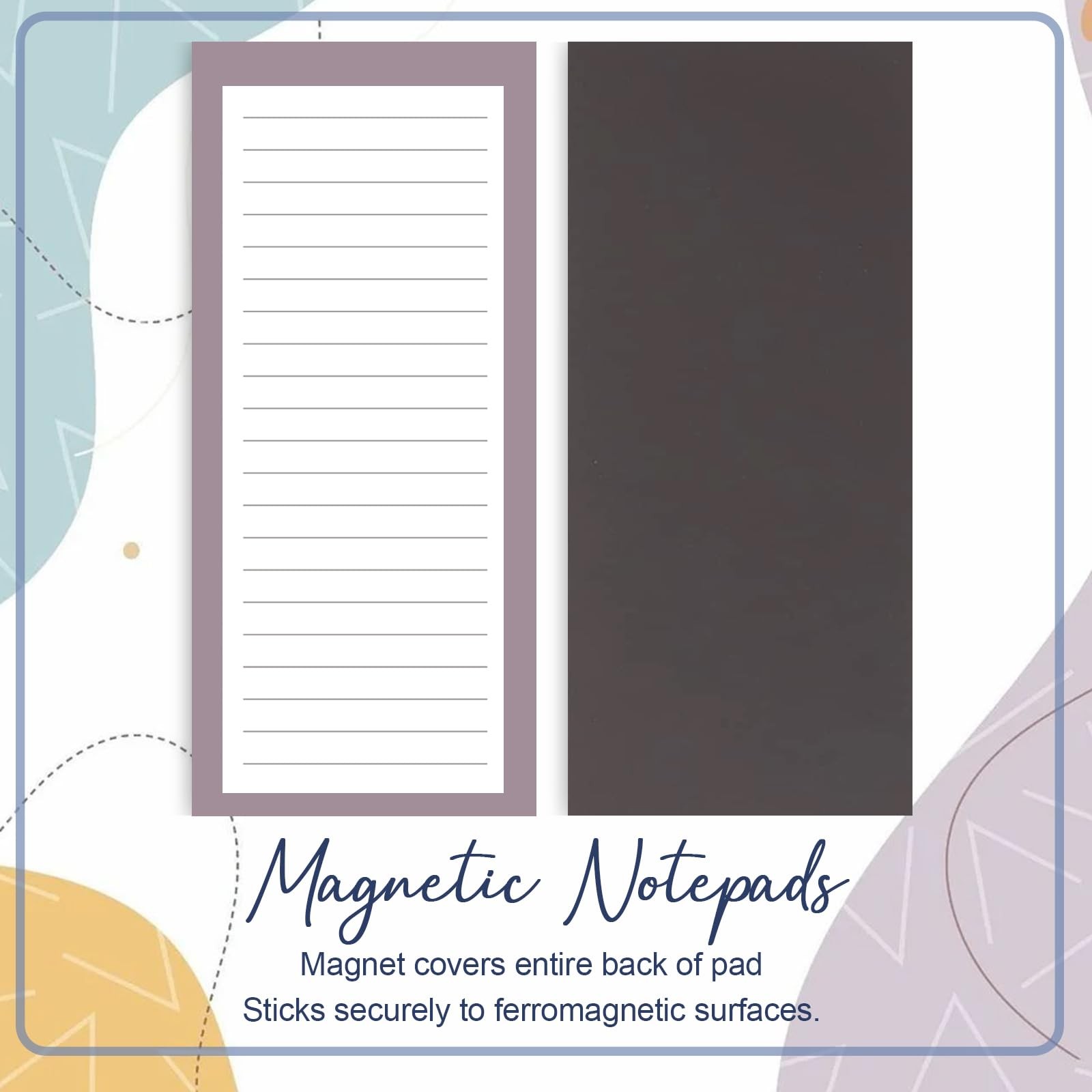 4 Pack Magnetic Notepads for Refrigerator, 50 Pages/BookGrocery List Magnet P…