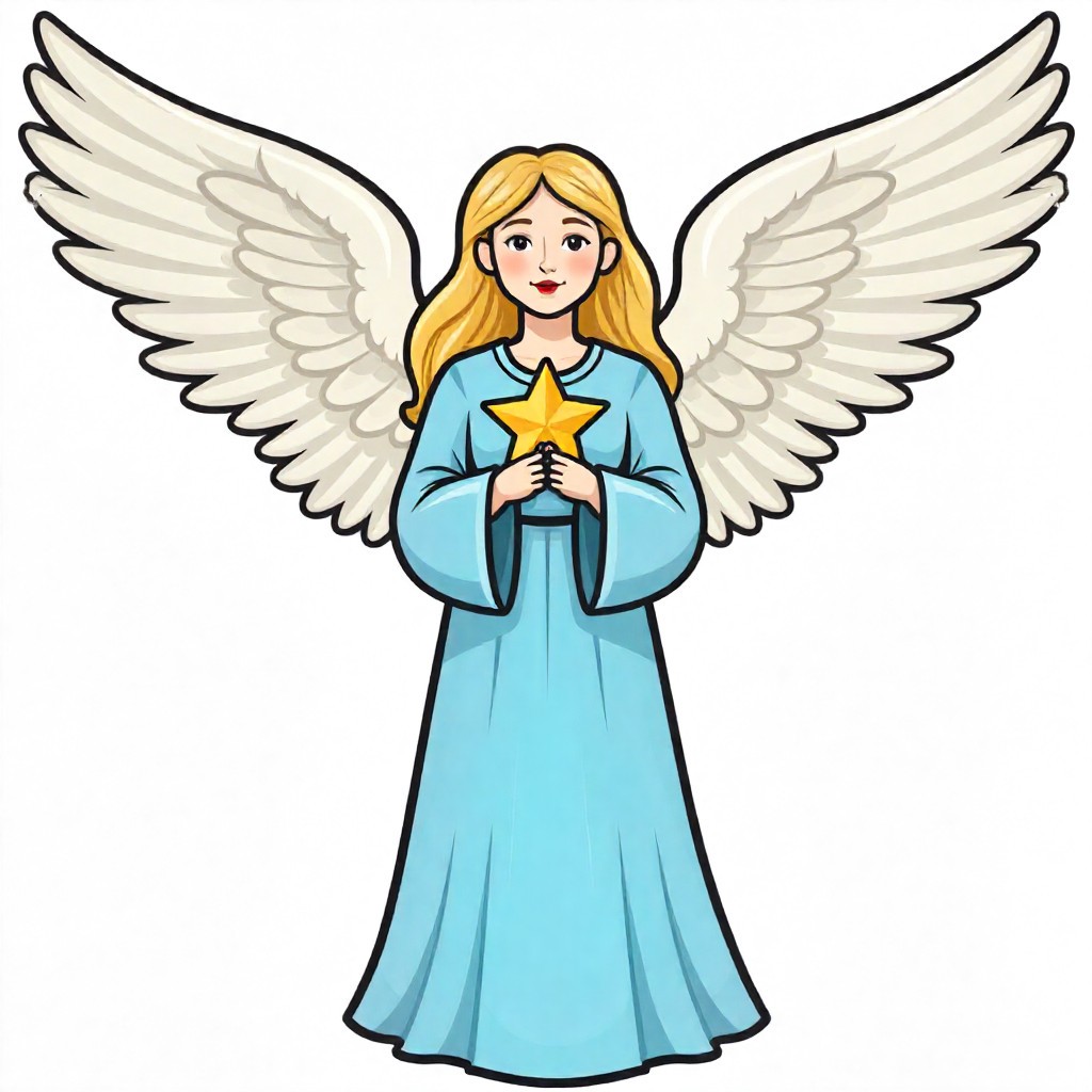 30 Custom Star Angel Personalized Address Labels
