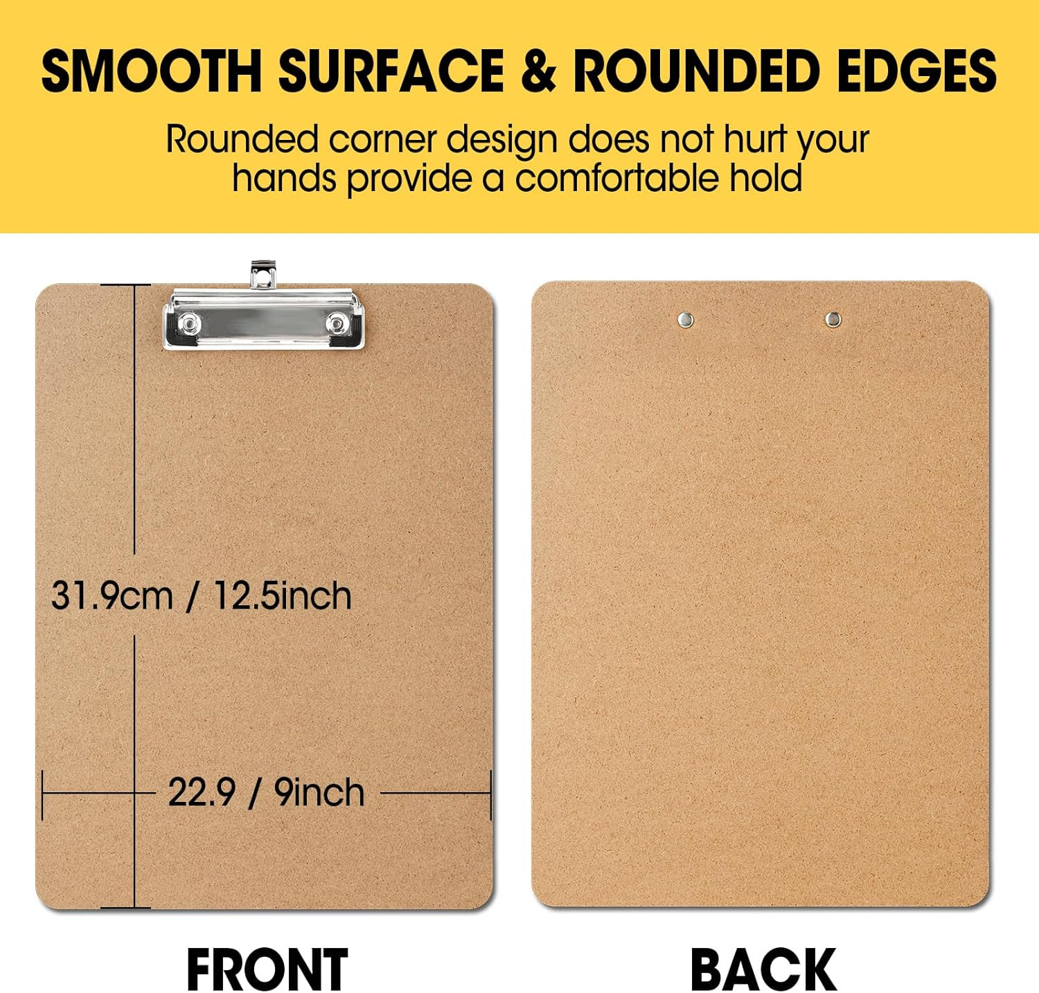 48 Pack Clipboards Bulk, Clip Boards 8.5X11 Standard Letter Size, Clipboards for