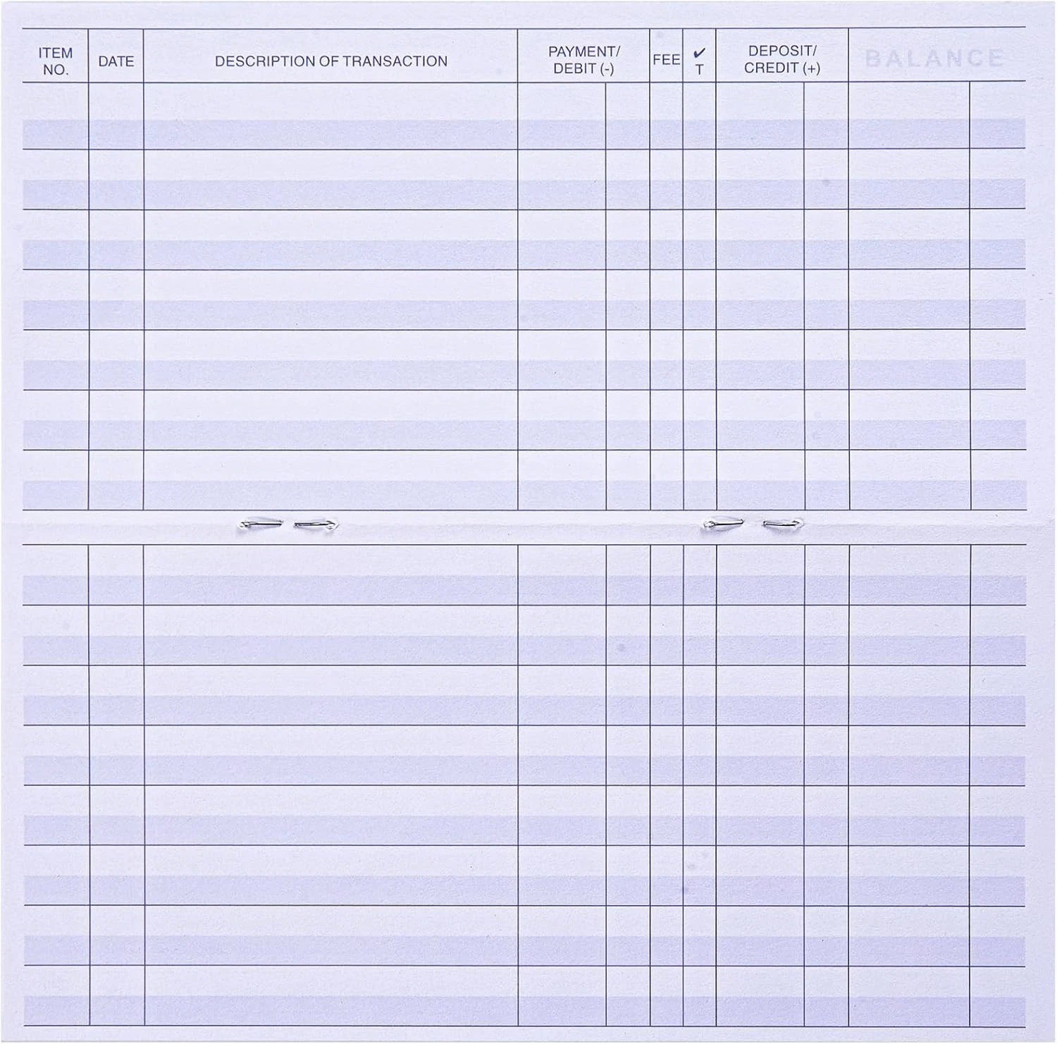 24 PCS Check Registers for Personal Checkbook, Easy to Read Checkbook Register