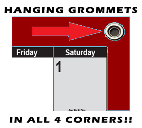 18″ x 24″ SwiftGlimpse 2024 Wall Calendar Erasable Yearly Wall Planner – Maroon