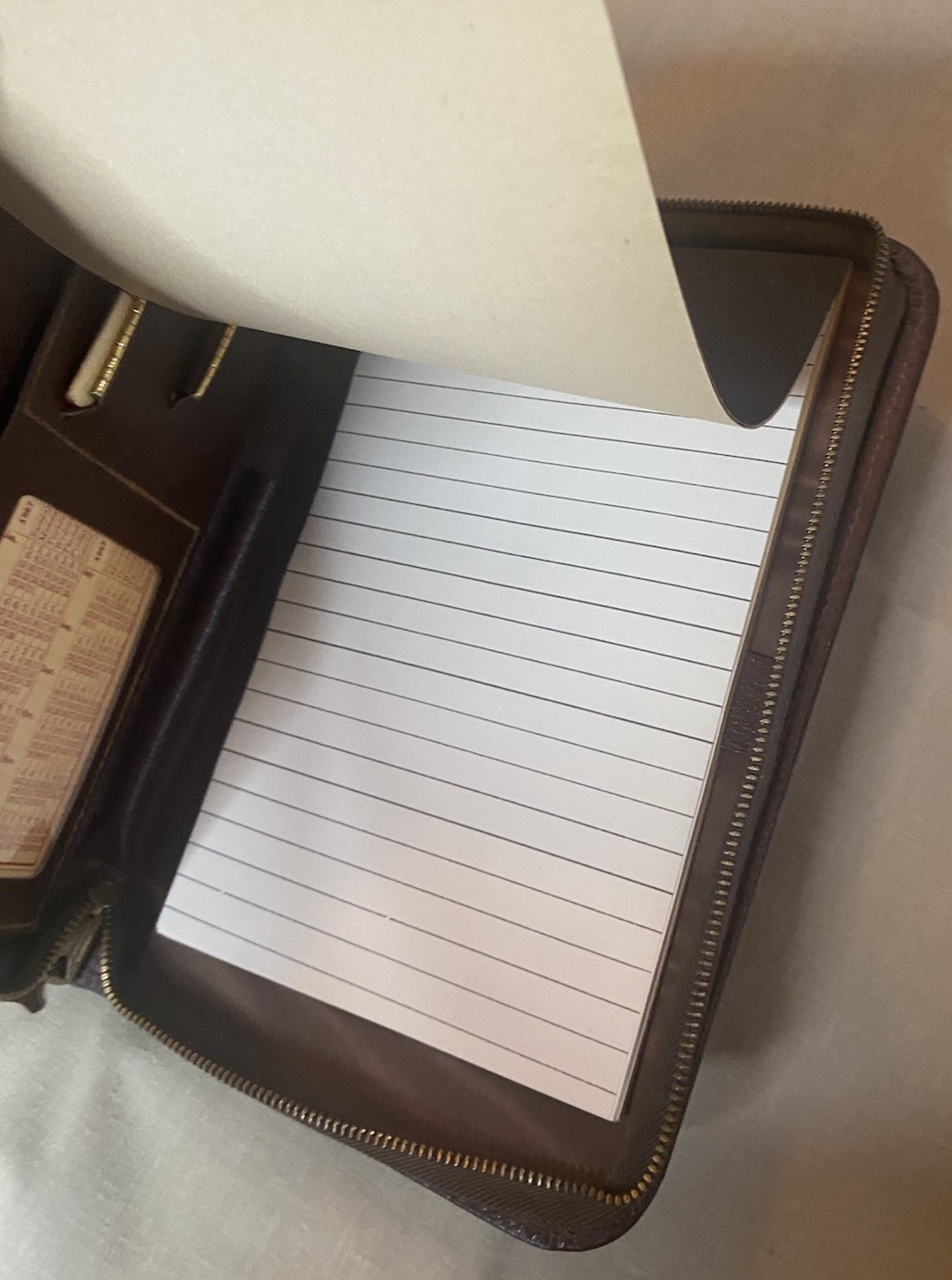 Cooper-Weeks Leather Organizer 1967 Calendar Address Book Made in Canada Vintage