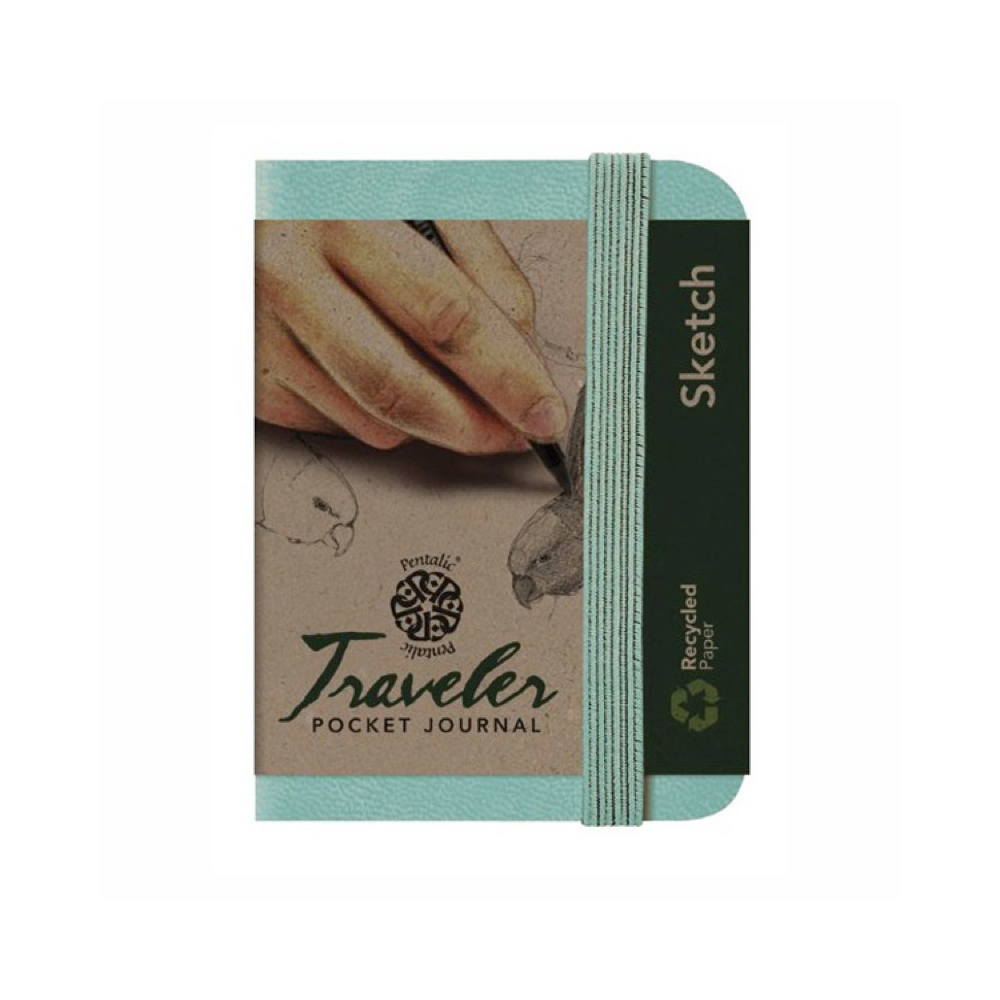 Travelers Pocket Journal 4X3 Turquoise