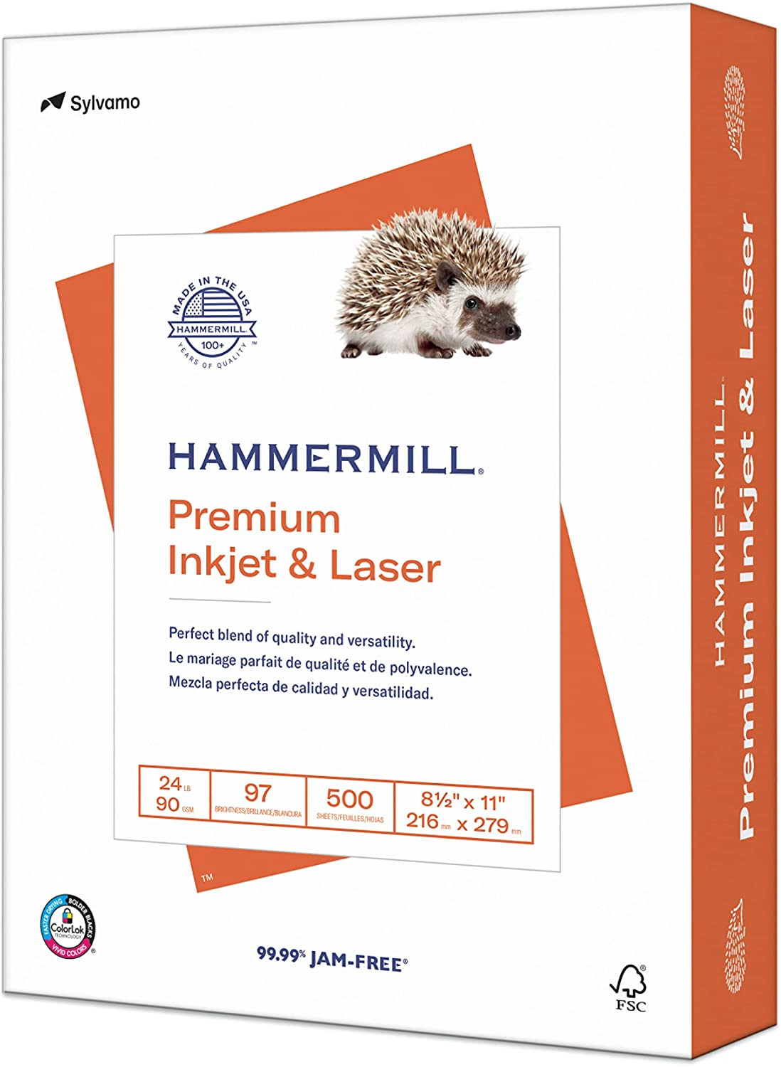 Printer Paper, Premium Inkjet & Laser Paper 24 Lb, 8.5 X 11 – 1 Ream (500 She…