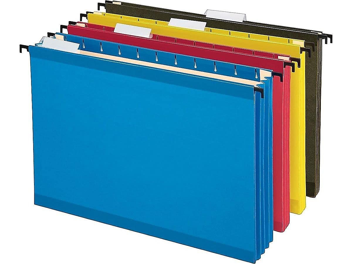 Pendaflex SureHook Reinforced Extra Capacity Hanging Letter, Assorted Colors