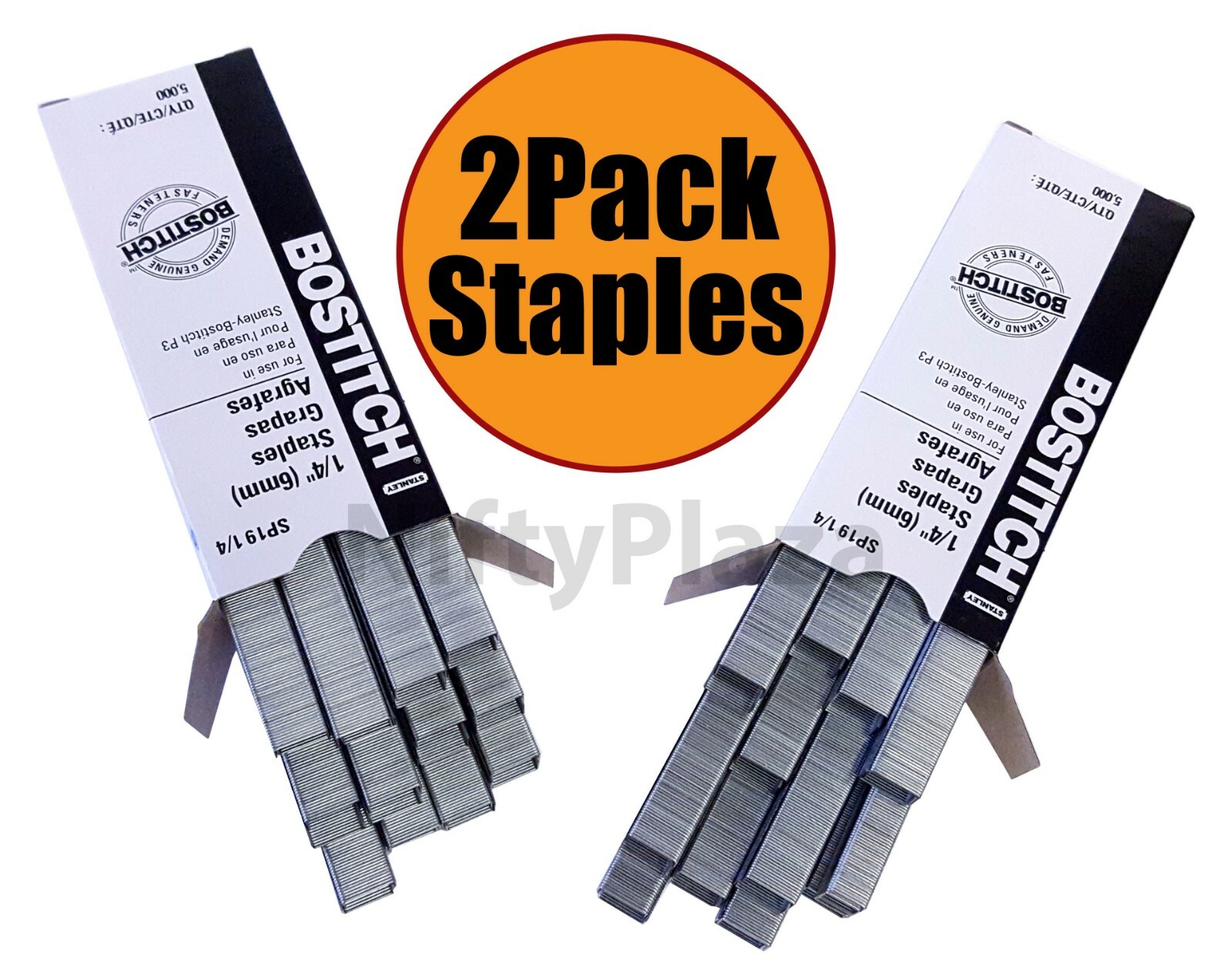 2 Boxes of Stanley Bostitch P3 Staples SP19 1/4″ Premium – FAST FREE SHIPPING
