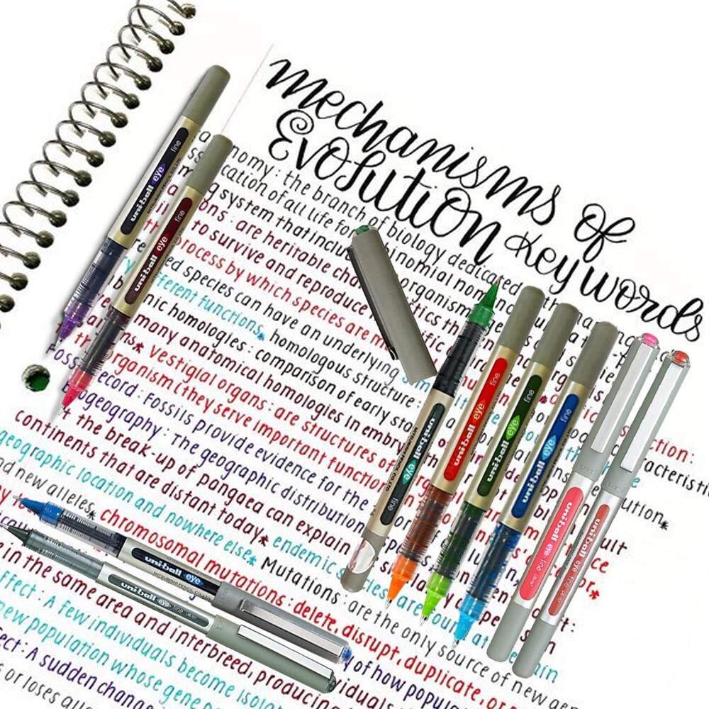 Uni Ball EYE UB 157 Rollerball Pen Set of 10 Colors 0.7mm Writing Instruments